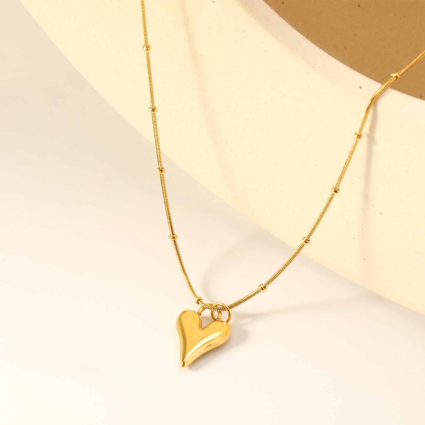 Beloved Heart Pendant Necklace - 18k Gold