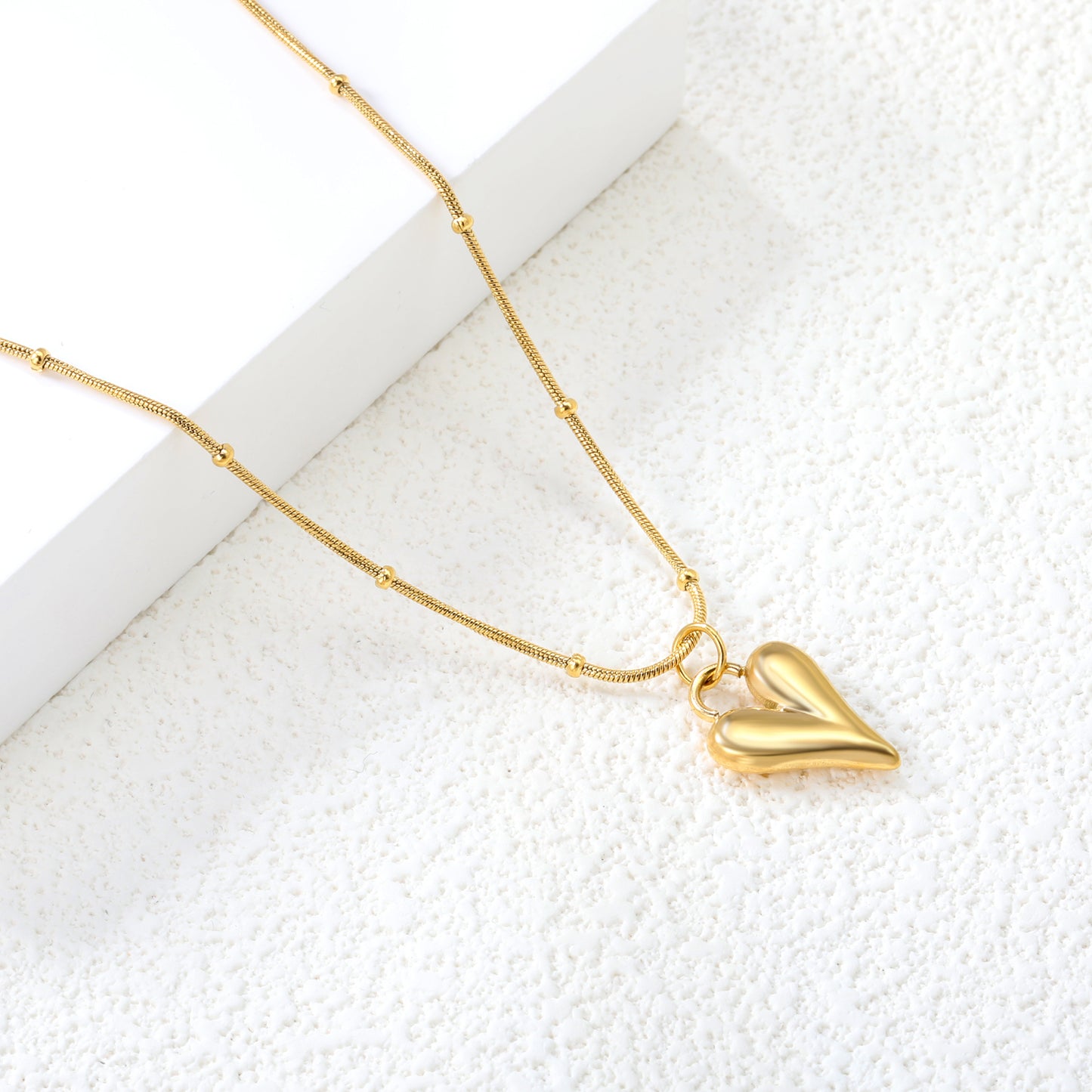 Beloved Heart Pendant Necklace - 18k Gold