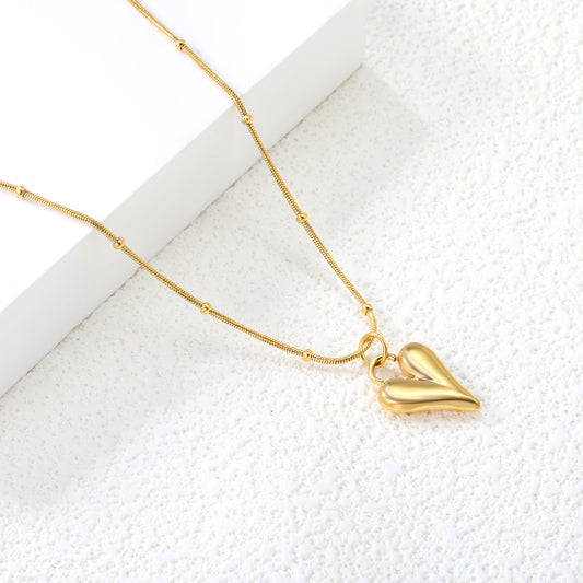 Beloved Heart Pendant Necklace - 18k Gold