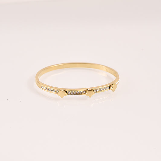 Amour Bangle - 18k Gold Plated