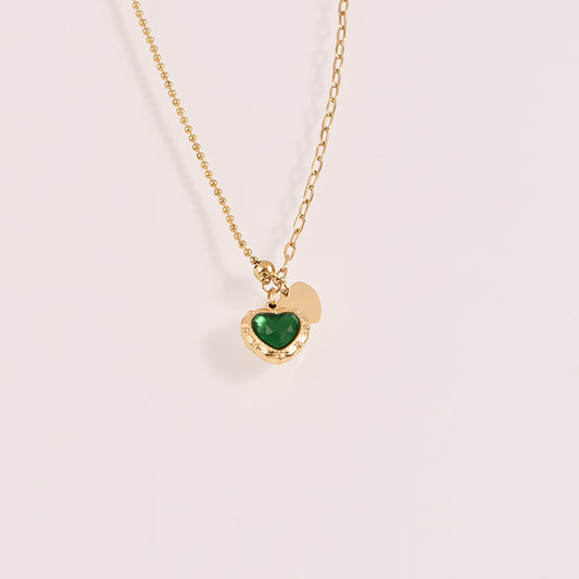 Enchanted Hearts Necklace - 18k Gold Plated