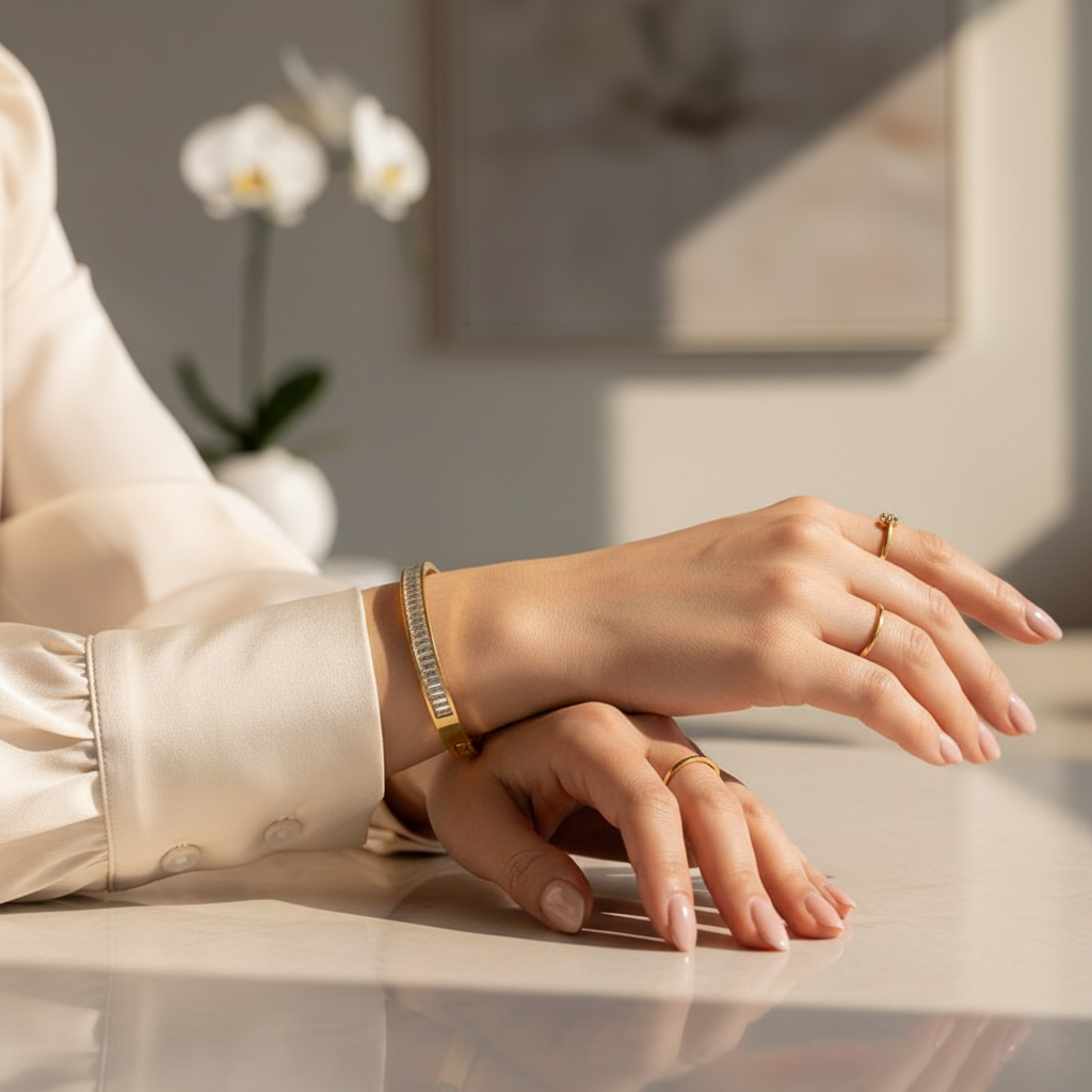 Model Wearing Bangle
