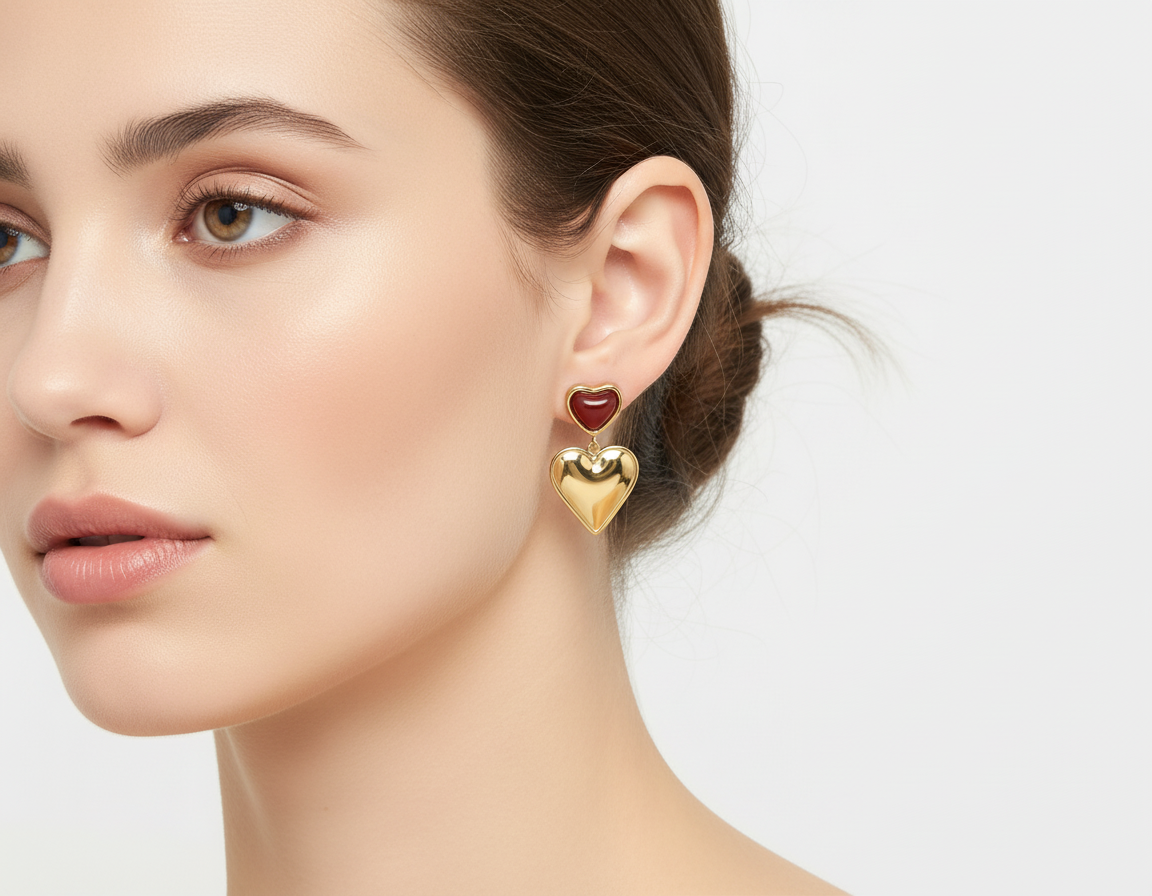 Very Small Earrings - Close-up